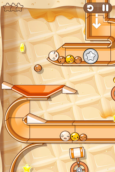 mobile screenshot of rolling coins game